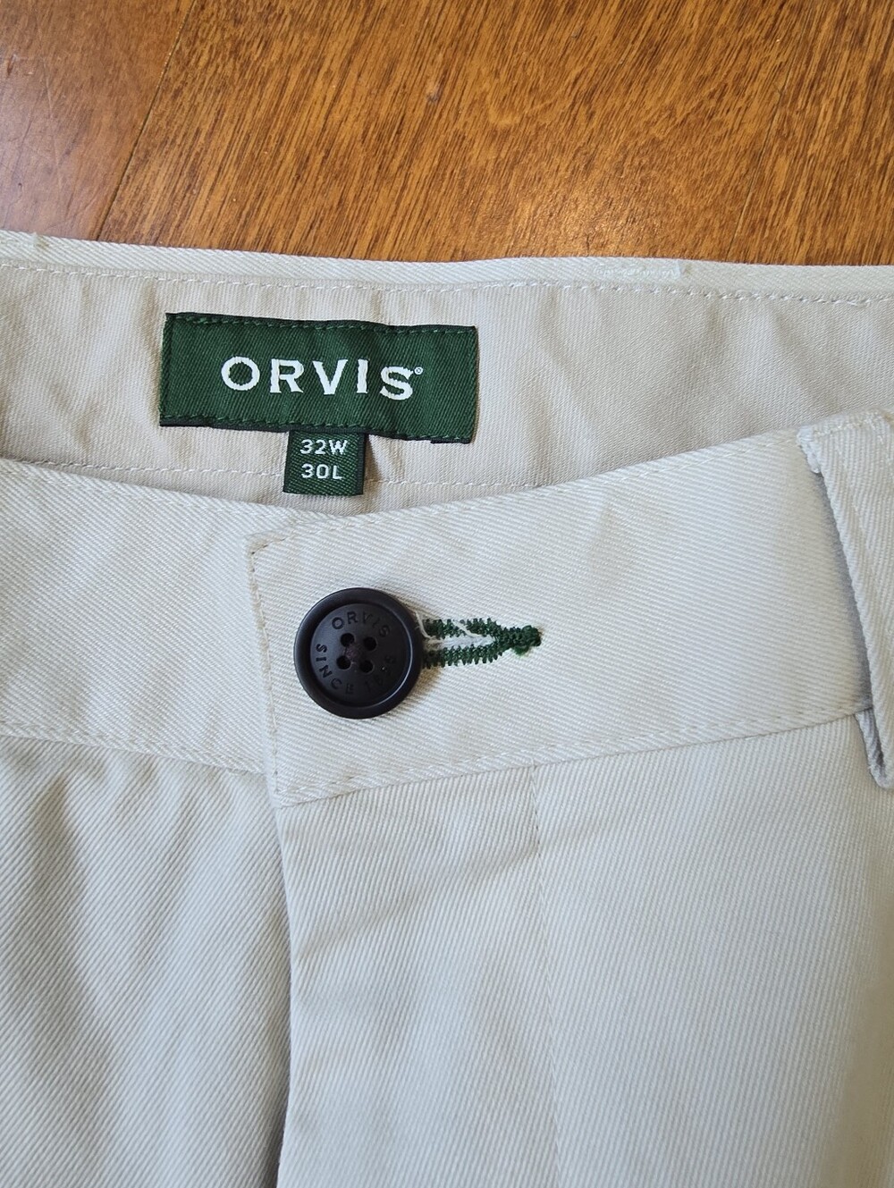 ORVIS mens Khaki pants size 32 - Picture 2 of 7